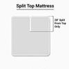 Xtream Fabric Split Head Flex California King Sheet Set for Adjustable Bed, 4 PCs Cotton 800 TC - California King/28 at Top, 18" Deep (California King, Lavender) view 2