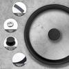 10.5" Tempered Glass Lid for Pans,Fry Pan, Universal Pot or Pot Cover,10.2"/26cm, Clear view 2