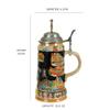 0.9L Beer Stein with Matel Pewter Lid Stanley Steel Germany Oktoberfest Tankard Eagle Bierkrug Drinking Glass Horn Coffee Mug Beer Stine Mug for Men for Beer Glasses view 4