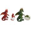AB Tools Standing Dragon & Egg Resin Fantasy Sculpture Statue Ornament Figurine Mythical view 1