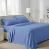 Carressa Linen California King Egyptian Cotton Sheets - 800 High Thread Count Egyptian Cotton Cal King Sheets (4 PC, Marine Blue), Soft, Cooling, 16" Deep Pocket Sateen Weave Luxury Hotel Bed Sheet view 1