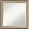 Amanti Art Bronze Wall Mirror 23x19 Elegant Brushed Bronze Narrow Rectangle Bathroom Mirror for Wall Decor Living Room, Small Casual Frame, Hangs Horizonally and Vertically, Bathroom Decor, Beveled view 1