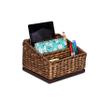 BIRDROCK HOME Seagrass Desk Organizer - Brown Wash - Hand Woven - Natural - Stylish Decorative Design - Mail Filer view 1