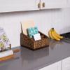BIRDROCK HOME Seagrass Desk Organizer - Brown Wash - Hand Woven - Natural - Stylish Decorative Design - Mail Filer view 2