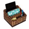 BIRDROCK HOME Seagrass Desk Organizer - Brown Wash - Hand Woven - Natural - Stylish Decorative Design - Mail Filer view 3