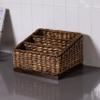 BIRDROCK HOME Seagrass Desk Organizer - Brown Wash - Hand Woven - Natural - Stylish Decorative Design - Mail Filer view 4