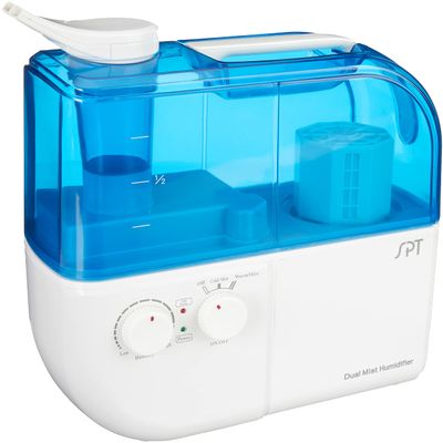 SPT SU-4010A: Dual Mist Humidifier with ION Exchange Filter [Blue]