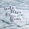 Wedding Table Number Vinyl Decals for Centerpiece, Script Number Decals for Wedding Sign, Baby Month Vinyl Decals (6 inches, Numbers 1-20, Silver) view 1