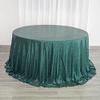 132" Hunter Green Sequin Round Tablecloth view 1