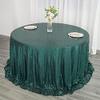 132" Hunter Green Sequin Round Tablecloth view 2