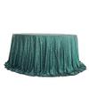 132" Hunter Green Sequin Round Tablecloth view 3