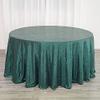 120" Hunter Green Sequin Round Tablecloth view 1