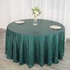 120" Hunter Green Sequin Round Tablecloth view 2