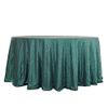 120" Hunter Green Sequin Round Tablecloth view 3