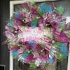 Festive & Fun Sweet Candy Christmas Deco Mesh Front Door Wreath, Porch Patio Entryway Decor, Holiday Decorations, Winter Party Gathering Family view 2