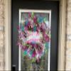 Festive & Fun Sweet Candy Christmas Deco Mesh Front Door Wreath, Porch Patio Entryway Decor, Holiday Decorations, Winter Party Gathering Family view 3