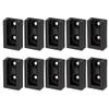 10pcs Clothes Rail Flange Wardrobe Closet Pole Bracket Closet Pole Socket Wardrobe Closet Pole Holder Wardrobe Closet Pole Seat Closet Rail Seat Closet Rod Seat Closet Rail Bracket view 1