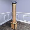 FixtureDisplays 4-Sided Wood Floor Display Storage Holds 72-Pair Sunglass Readingglass 15"x15"x68" 11691 view 2