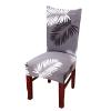 Edinstry Stretch Chair Slipcovers, Milk Silk Print Soft Stretch Chair Covers, Removable and Washable Chair Cover, Suitable for Restaurant, Wedding, Hotel Banquet, (Ye Yuhei) 4pcs view 1
