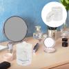 Cabilock 1pc Marble Vein Cotton Pad Storage Box with Lid Toothpick Cotton Swab Organizer Elegant Bathroom and Vanity Accessory Compact Design for Makeup Essentials Style view 3
