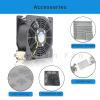 DV4650-470 Ebm Papst Fan 230VAC 120/110mA 120 * 120 * 38MM Axial Cooling Fan for Cabinet view 4