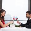 2pcs Rose Wine Glass, Creative Red Wine Glass, Rose Flower Goblet, Wine Cocktail Juice Glass for Party Dinner Wedding Festival Kitchen Bar Celebration (260ml, Blue and Pink) view 2