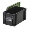 JEJ Astage Storage Box [X Series NT Box #11], Black Green, Disaster Prevention, Width 7.9 x Depth 13.4 x Height 7.1 inches (20 x 34 x 18 cm), Made in Japan, Stacked view 3