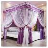Bed Canopy European-Style Luxury Bed Canopy Curtain, Decorative Bed Canopies of The Girl's Princess Room, Encrypted Thickened 360 Protective Belt Mounting Bracket view 1