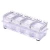 Storage Jars Spice Containers Set with Lids Transparent Seasoning Box Kitchen Spice Jar Set Seasoning Storage Container Storage Container Seasoning Jar with Lid and Spoon Condiment Jar Spice Container view 1