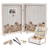 Y&K Homish Wedding Guest Book Set Alternative Rustic Wedding Decorations for Reception Wedding Signs White 160pcs Hearts view 1