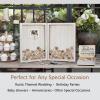 Y&K Homish Wedding Guest Book Set Alternative Rustic Wedding Decorations for Reception Wedding Signs White 160pcs Hearts view 2