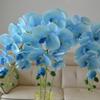 Ruluti Artificial Orchid Flower Stems 7 Blue Flower with Long Stems for Home Wedding Flower Arrangement view 4