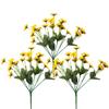 3pcs Artificial Silk Sunflower Fake Sunflower with 20 Realistic Flower Bouquet Floral Arrangements for Home Wedding Anniversary Table Centerpiece Decoration view 1