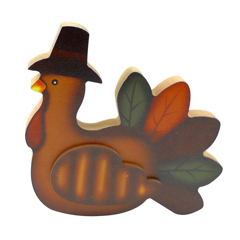 Ruluti Fall Pumpkin Turkey Decor Halloween Thanksgiving Pumpkin Wooden Ornament Decorations for Home Decor Table Wedding Home Decor