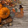 Ruluti Fall Pumpkin Turkey Decor Halloween Thanksgiving Pumpkin Wooden Ornament Decorations for Home Decor Table Wedding Home Decor view 2
