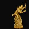 HongLianRiven Sculpture Tabletop Statue Bronze Monkey Decoration Crafts Monkey King Monkey King and Buddha Living Room Living Room Furniture Decoration (Size : 11.51322.5cm) view 3