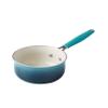 12-Piece Enamel Classic Ceramic Cookware Set, Ombre Teal view 4