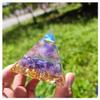 ZTBH Crystal Pyramid Tree of Life Orgonite Pyramid Amethyst Peridot Healing Crystals (Color : G-6cm) view 1