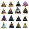 ZTBH Crystal Pyramid Tree of Life Orgonite Pyramid Amethyst Peridot Healing Crystals (Color : G-6cm) view 2