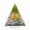 ZTBH Crystal Pyramid Tree of Life Orgonite Pyramid Amethyst Peridot Healing Crystals (Color : G-6cm) view 4
