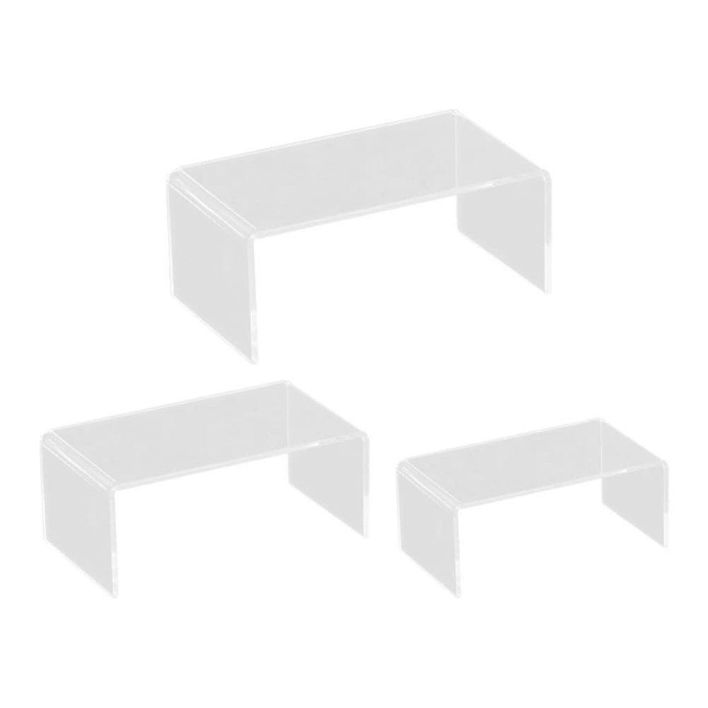 balacoo 3pcs U-shaped Display Stand for Retail Store Versatile Item Display Rack for Supermarkets and Shopping Centers Simple Elegant Design for Marketing