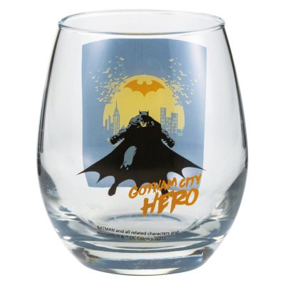 Sunart DC Comics SAN3682-1 Batman 3D Glass Cup, Approx. 11.2 fl oz (330 ml), Full Body, Transparent