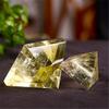 ZTBH Crystal Pyramid Natural Citrine Pyramid Orgone Energy Yellow Crystal Raw Pyramid Healing Crystals (Size : 3cm) view 3