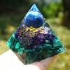 ZTBH Crystal Pyramid Handmade Lapis Lazuli Sphere Orgone Pyramid Amethyst Healing Crystals (Size : 6mm) view 3