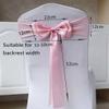 100Pcs Stretch Double Bows Spandex Chair Cover Decoration for Wedding Party Birthday Banquet Decor Christmas or Events Supplies - Blue view 3