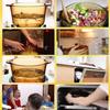 LJYT Glass Cooking Pot, Transparent Heat-resistant Glass Pot With Handle and Lid Milk Pan Nonstick Sauce Pot for Pasta Noodles (Size : 28.6x10.5cm) view 3