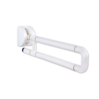 LUOFDCLDDD Grab Bar,Portable Shower Grab Bar White Stainless Steel Bathroom Handrail on Home Bathroom and Hotel Elderly Disabled Children Foldable U-Sflip up