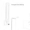 LUOFDCLDDD Grab Bar,Portable Shower Grab Bar White Stainless Steel Bathroom Handrail on Home Bathroom and Hotel Elderly Disabled Children Foldable U-Sflip up view 3