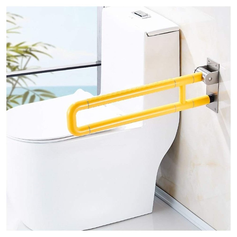 LUOFDCLDDD Grab Bar,Folding Grab Bar for Bathroom, 30-Inch Shower Handrail Toilet Stainless Steel PVC Rails Safety Support Handle for Disabled and Elderly in Wc/75Cm