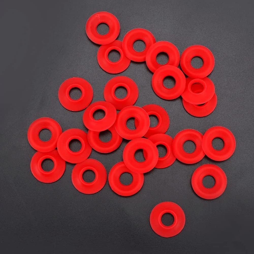 25Pcs Red Silicone Grolsch Gaskets for Swing Flip Top Bottle Home Brew Beer Bottle Seals